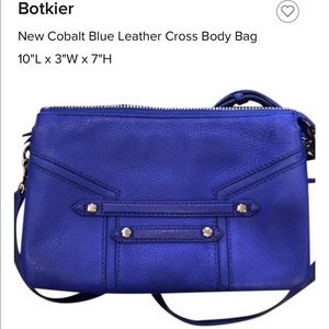New Botkier blue crossbody with silver hardware